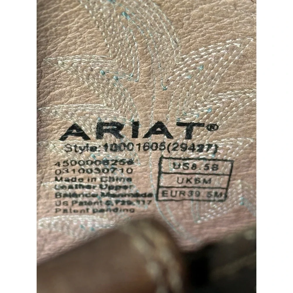 Ariat Heritage Stockman Women's 8.5B Western Cowboy Boots Driftwood Brown 29427
